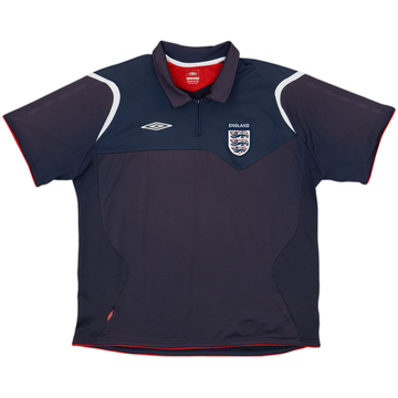 2004-05 England Umbro Polo 1/4 zip - 7/10 - (XL)