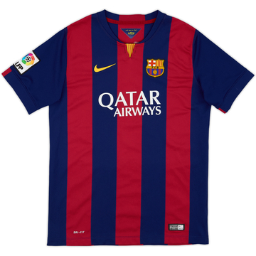 2014-15 Barcelona Maillot domicile - 9/10 - (XL Garçon)