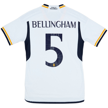 2023-24 Real Madrid Maillot Domicile Authentique Bellingham #5 - 7/10 - (S)