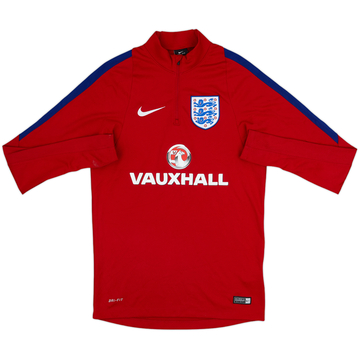 2016-17 England Nike Haut d'entraînement 1/4 Zip - 9/10 - (S)