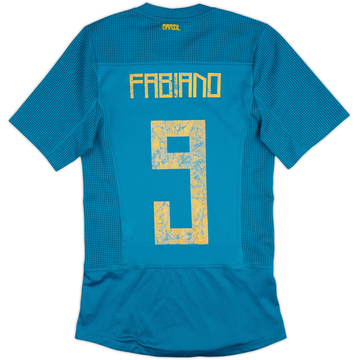 2011 Brazil Maillot extérieur authentique Fabiano #9 - 5/10 - (S)