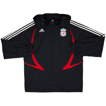 2007-08 Liverpool adidas Veste de pluie à capuche - 6/10 - (L)