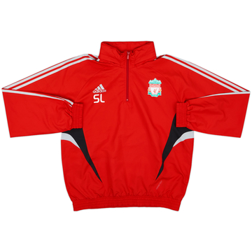 2008-09 Liverpool adidas Modèle Staff Haut d'entraînement 1/4 Zip à capuche SL - 10/10 - (XL)