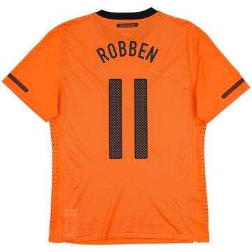 2010-11 Pays-Bas Maillot Domicile Authentique Robben #11 - 8/10 - (L)