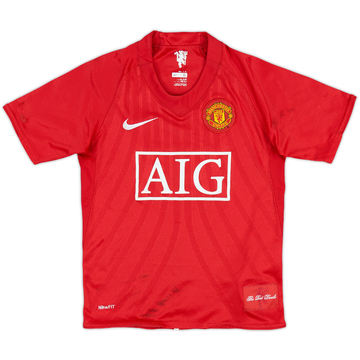 2007-09 Manchester United Maillot domicile - 5/10 - (S.Boys)