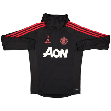 2018-19 Manchester United adidas Haut d'entraînement 1/4 zip version joueur #3 - 8/10 - (S)