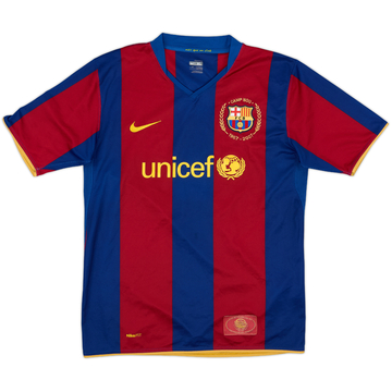 2007-08 Barcelona Maillot Domicile - 8/10 - (XL Garçon)