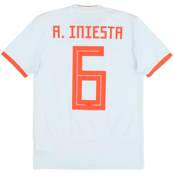 2018-19 Spain Maillot extérieur A.Iniesta #6 - 6/10 - (XS)