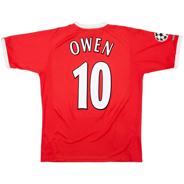 2001-03 Liverpool Maillot CL Owen #10 - 5/10 - (L)
