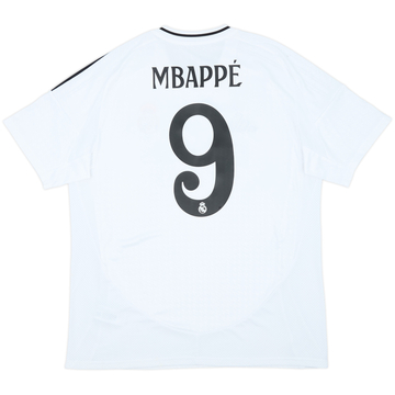 2024-25 Real Madrid Maillot domicile Mbappe #9 - 9/10 - (XL)