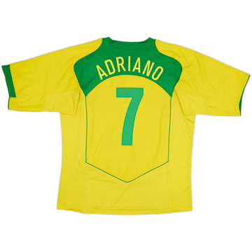 2004-06 Brazil Maillot Domicile Adriano #7 - 5/10 - (L)