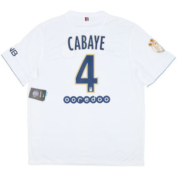 2014-15 Paris Saint-Germain Maillot extérieur Cabaye #4 (XL)