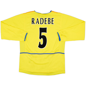 2002-03 Leeds United Maillot Manches Longues Extérieur Radebe #5 (M)