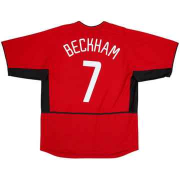 2002-04 Manchester United Maillot domicile Beckham #7 - 6/10 - (XL)