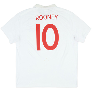 2009-10 England Maillot domicile Rooney #10 - 6/10 - (XXL)