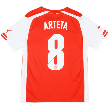 2014-15 Arsenal Maillot Domicile Arteta #8 - 8/10 - (S)