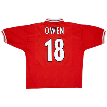 1996-98 Liverpool Maillot Domicile Owen #18 - 6/10 - (XL)