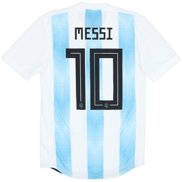 2018-19 Argentina Maillot Domicile Authentique Messi #10 - 8/10 - (S)