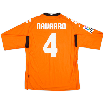 2010-11 Valencia Maillot Extérieur ML Version Joueur Navarro #4 - 8/10 - (XL)