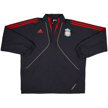 2009-10 Liverpool adidas Veste 1/4 Zip - 8/10 - (XL)
