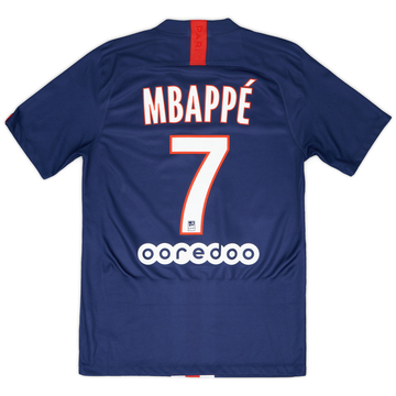 2019-20 Paris Saint-Germain Maillot domicile Mbappe #7 - 8/10 - (S)