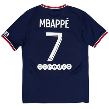 2021-22 Paris Saint-Germain Maillot Domicile Mbappe #7 - 9/10 - (S)