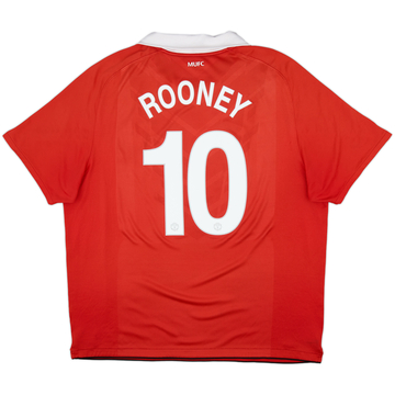 2010-11 Manchester United Maillot domicile Rooney #10 - 5/10 - (XXL)