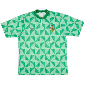 1990-92 Northern Ireland Maillot Domicile #9 - 8/10 - (L)