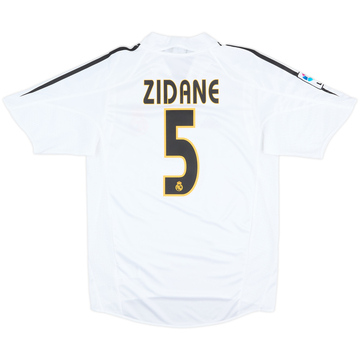 2004-05 Real Madrid Maillot Domicile Zidane #5 - 9/10 - (S)