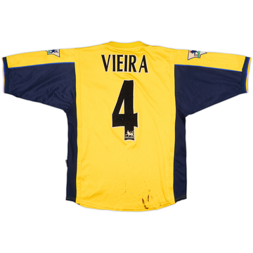 1999-01 Arsenal Maillot extérieur Vieira #4 - 5/10 - (S)