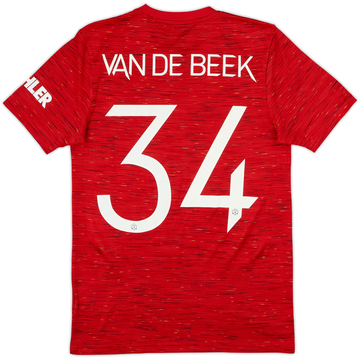 2020-21 Manchester United Maillot domicile Van De Beek #34 - 8/10 - (S)
