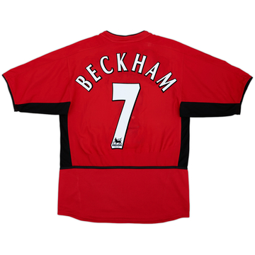 2002-04 Manchester United Maillot domicile Beckham #7 - 7/10 - (L)