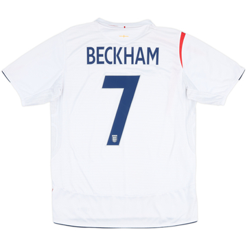 2005-07 Maillot domicile Angleterre Beckham #7 - 6/10 - (L)
