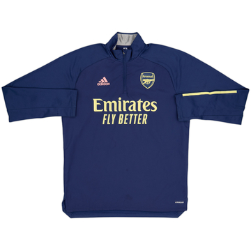 2020-21 Arsenal adidas Haut d'entraînement 1/4 Zip - 9/10 - (M)