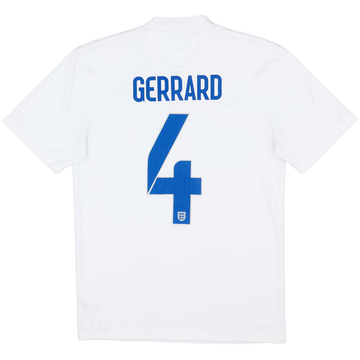 2014-15 England Maillot domicile Gerrard #4 - 5/10 - (S)