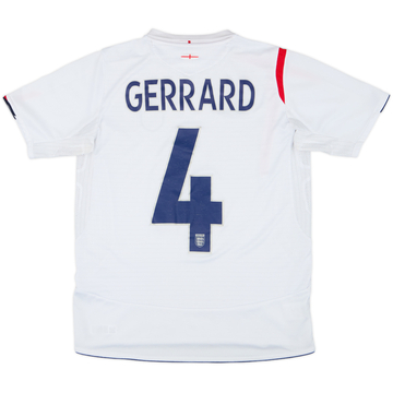 2005-07 England Maillot domicile Gerrard #4 - 6/10 - (XL.Boys)