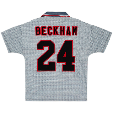 1995-96 Manchester United Maillot extérieur Beckham #24 - 6/10 - (M)