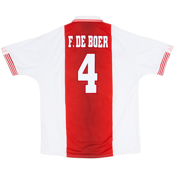1997-98 Ajax Maillot domicile F. De Boer #4 - 8/10 - (XL)