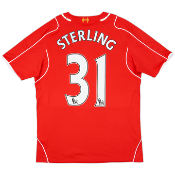 Maillot domicile Liverpool 2014-15 Sterling #31 - 5/10 - (M)