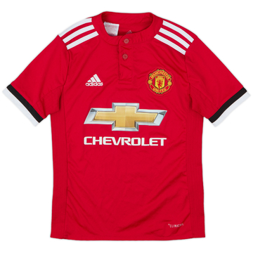 2017-18 Manchester United Maillot domicile - 10/10 - (S.Boys)