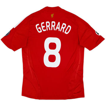 2008-10 Liverpool Maillot Domicile Gerrard #8 - 5/10 - (M)