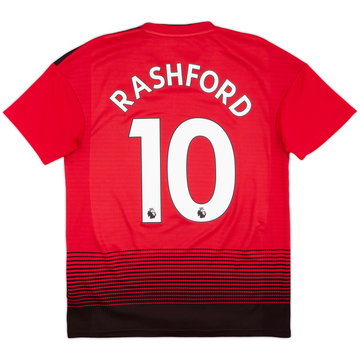2018-19 Manchester United Maillot Domicile Rashford #10 - 6/10 - (S)