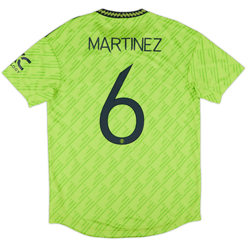 2022-23 Manchester United Maillot Third Authentique Martinez #6 - 10/10 - (M)