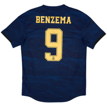 2019-20 Real Madrid Maillot Extérieur Authentique Benzema #9 - 8/10 - (M)