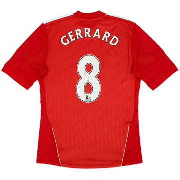 2010-12 Liverpool Maillot domicile Gerrard #8 - État 6/10 - (S)
