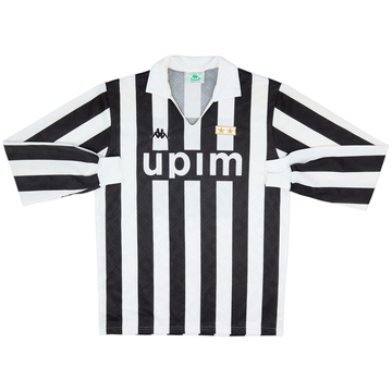 1989-90 Juventus Maillot domicile manches longues - 9/10 - (XL)