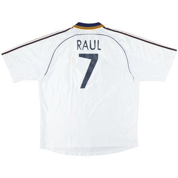 1998-00 Real Madrid Maillot Domicile Raul #7 - 5/10 - (XXL)