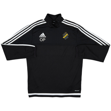 2014 AIK Stockholm Édition Staff adidas Haut d'entraînement 1/4 Zip OP - 8/10 - (S)