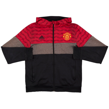 2015-16 Manchester United adidas Veste de survêtement à capuche - 8/10 - (M)