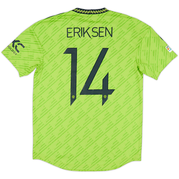 2022-23 Manchester United Maillot Third Authentique Eriksen #14 - 9/10 - (M)
